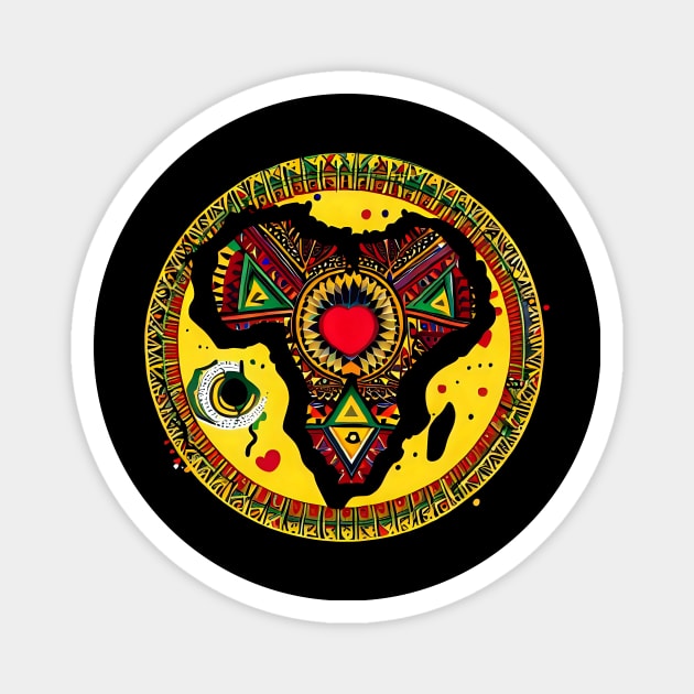 African shield Magnet by Mr Eight